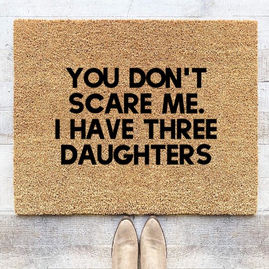 Daughter Defender: Fearless Dad Edition Coir Doormats