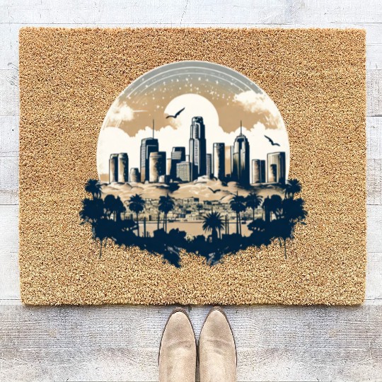 Los Angeles - City of Angels Coir Doormats