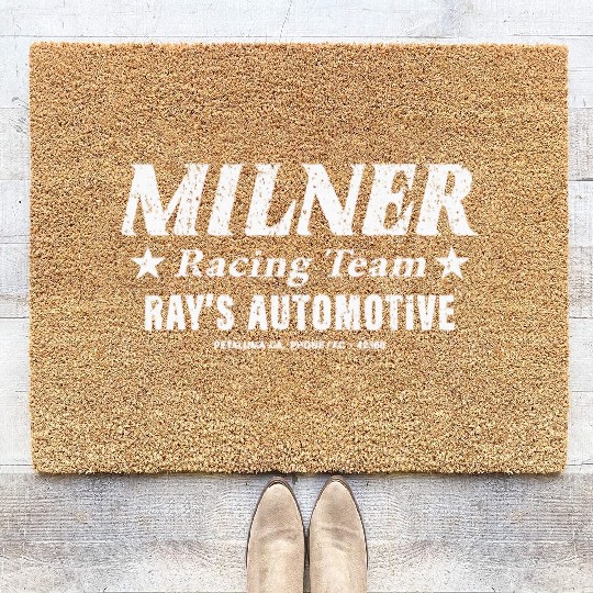 Vintage Milner Racing Team 1964 Coir Doormats