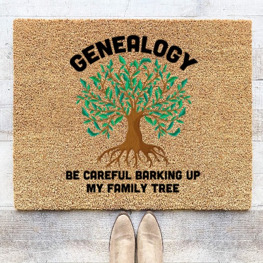 Family Genealogist Ancestry Lineage Genealogy Coir Doormats