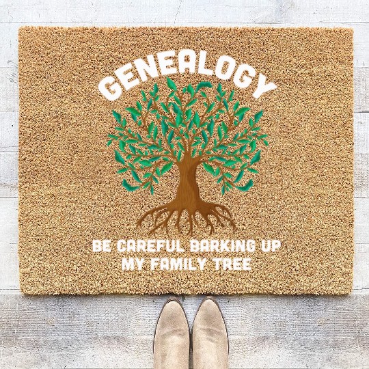 Family Genealogist Ancestry Lineage Genealogy Coir Doormats