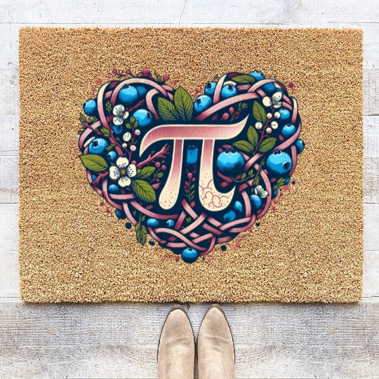 Blueberry Pi Day Coir Doormats
