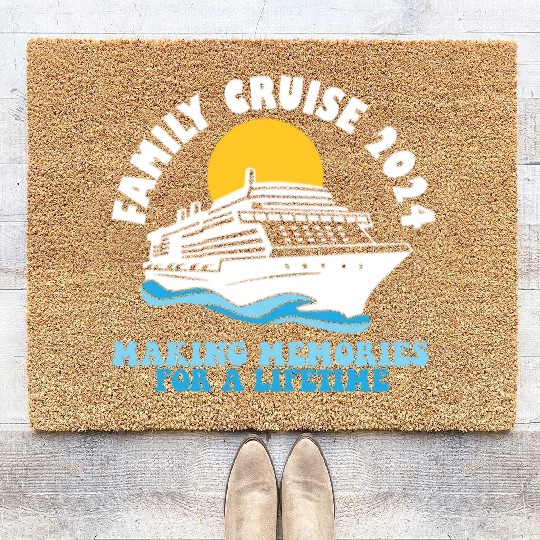 Family Cruise 2024 Voyage Cruising Tour Matching Coir Doormats