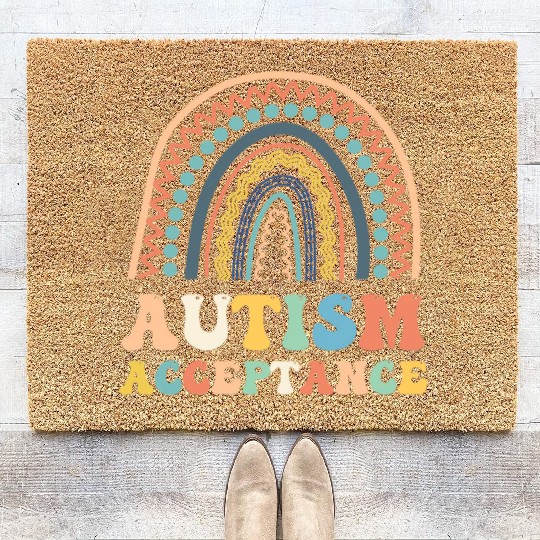 Acceptance Special Education Teacher Funny Coir Doormats
