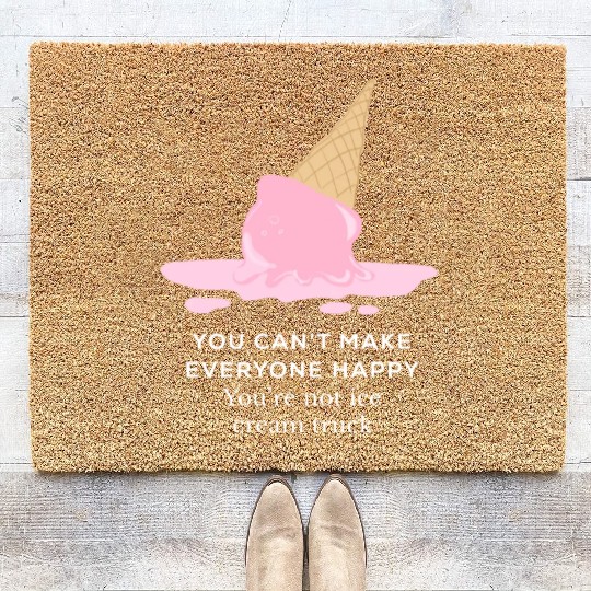 Funny quote|Be You |You’re Not ice cream Truck Coir Doormats