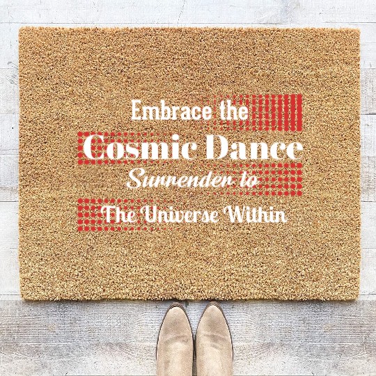 Embrace the Cosmic Dance Coir Doormats