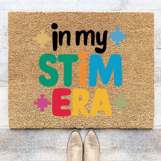 In My Stimulation Era Autism Spectrum Autism Coir Doormats