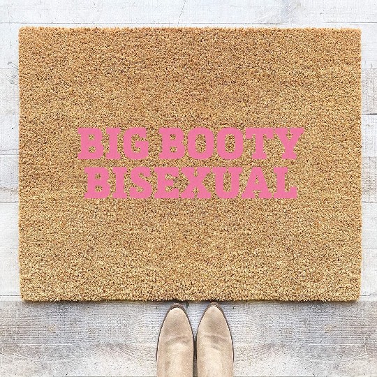 Big Booty Bisexual LGBTQ Pride Month Coir Doormats