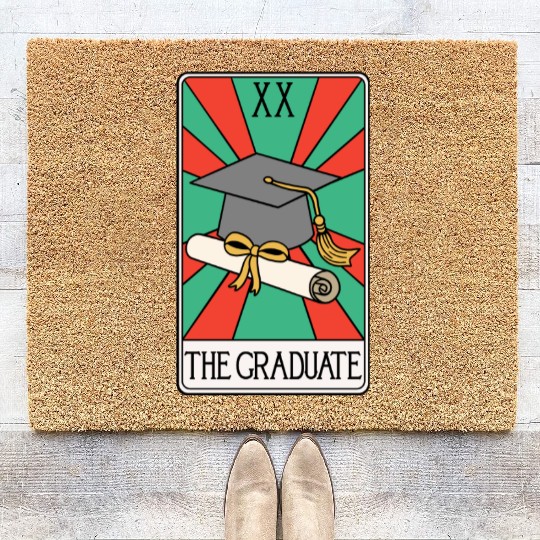 The Graduate - Funny Tarot Card Coir Doormats