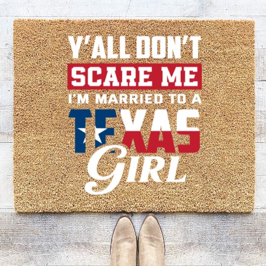 Texas Wife Gift Idea Coir Doormats