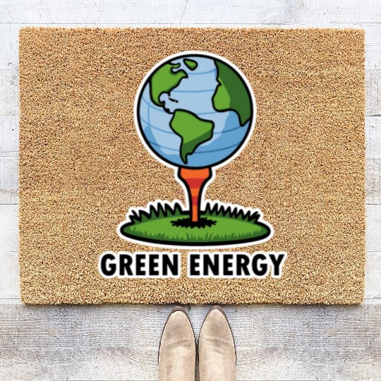 Golf and Earth Day is Green Energy in April Coir Doormats