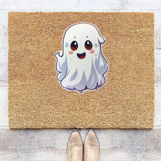 Cute Ghost Chibi Coir Doormats