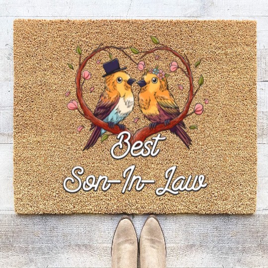 Best Son In Law Groom Funny Husband To Be Humor We Coir Doormats
