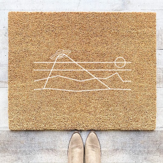 Beyond Earth creative minimal design Coir Doormats