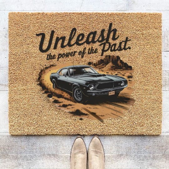Classic racing car Coir Doormats