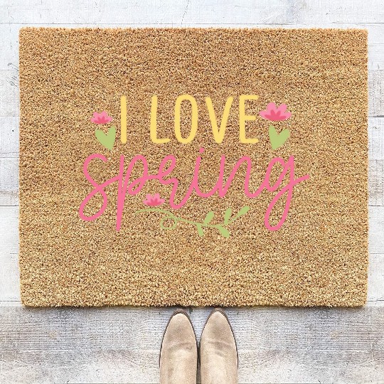 I love spring Coir Doormats