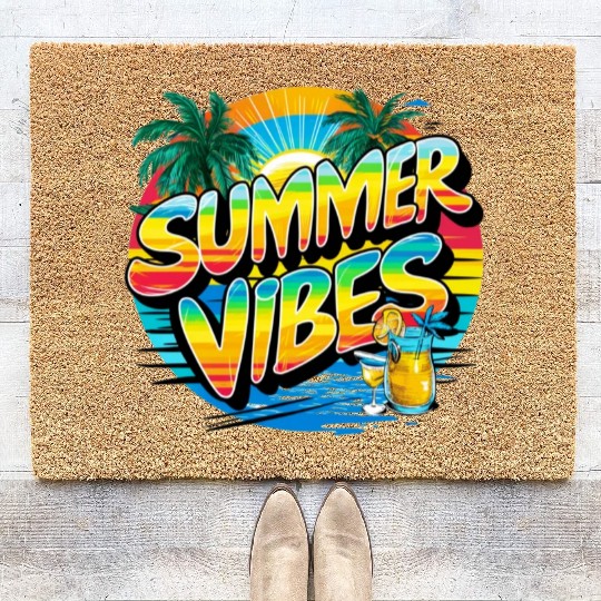 Summer Vibes: Dive into the Ocean of Relaxation Coir Doormats