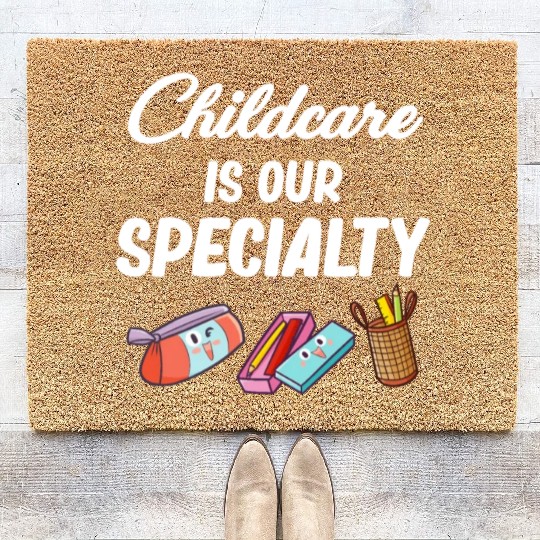 Childcare is our Speciality Daycare Teacher Coir Doormats