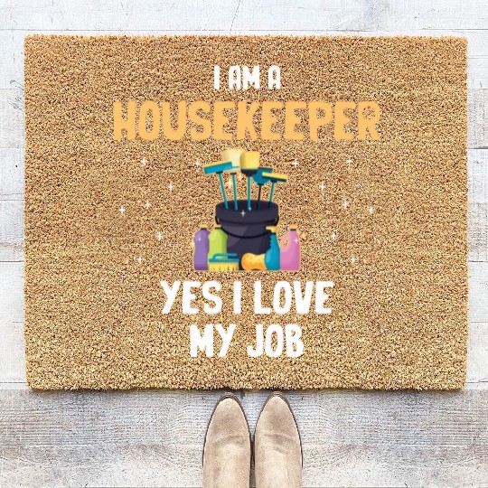 I Am A Housekeeper Yes I Love My Job Housemaid Coir Doormats