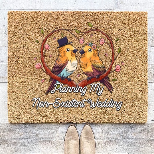 Planning My Non Existent Wedding Funny Couples Hum Coir Doormats