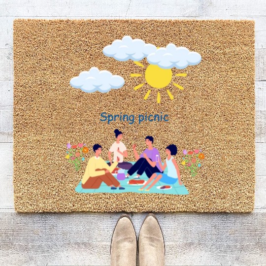 Spring picnic 1 Coir Doormats