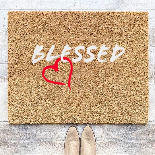 Novelty Blessed Coir Doormats