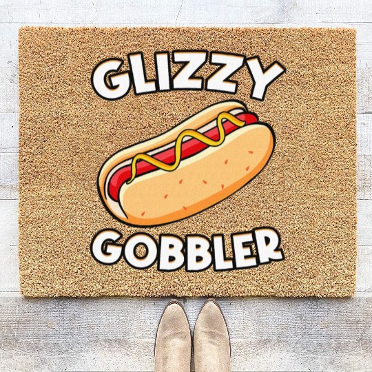 Hot Dog Glizzy Gobbler Number One Glizzy Gladiator Coir Doormats