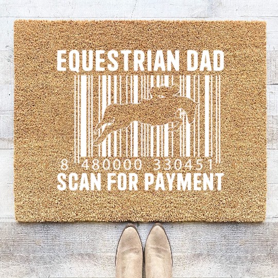 Equestrian Dad Scan For Payment Equestrian Dad Coir Doormats