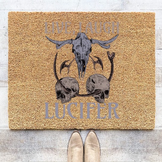 Live Love Lucifer Goth Festival Death Metal Coir Doormats
