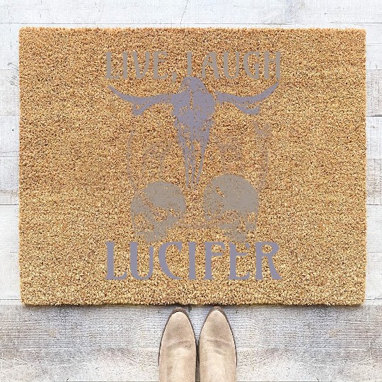 Live Love Lucifer Goth Festival Death Metal Coir Doormats