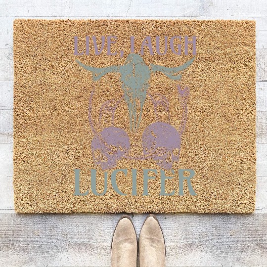 Live Love Lucifer Goth Festival Death Metal Coir Doormats
