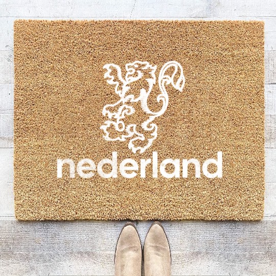 Netherlands Lion Orange Coir Doormats