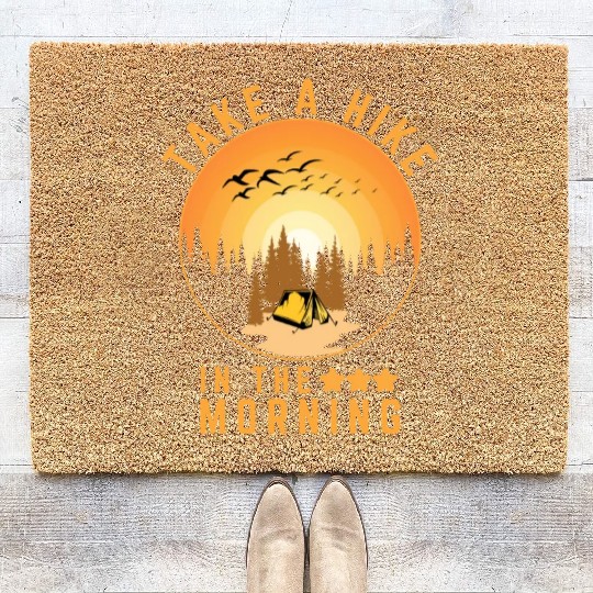 Take A Hike Outdoor Hiking Nature Coir Doormats