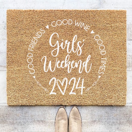 Girls Weekend 2024 Best Friends Trip Good Time Coir Doormats