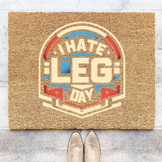 I Hate Leg Day 28 Coir Doormats