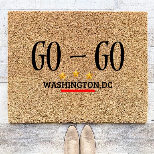 GO-GO DC on unisex Coir Doormats