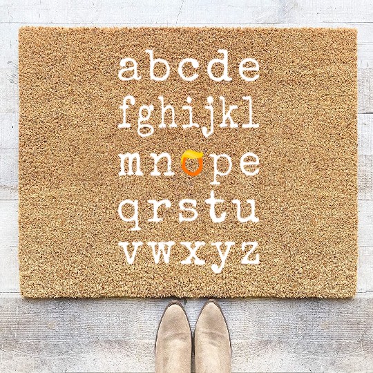 Anti-Trump Alphabet - Nope V Coir Doormats