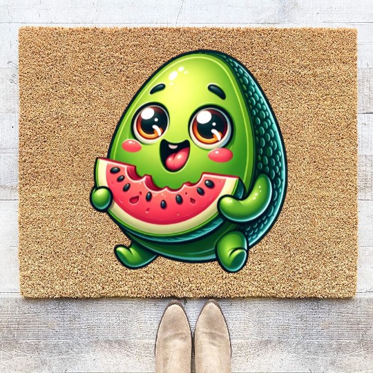 Avocado & Watermelon Sweet Comic Coir Doormats
