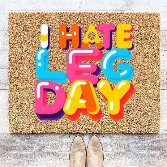 I Hate Leg Day 33 Coir Doormats