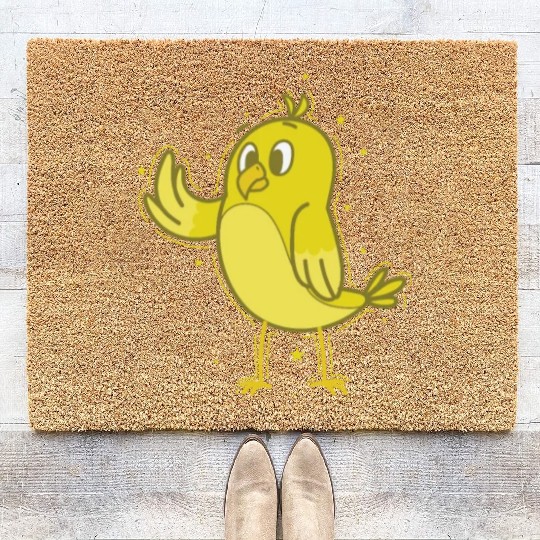 Canary waving Coir Doormats