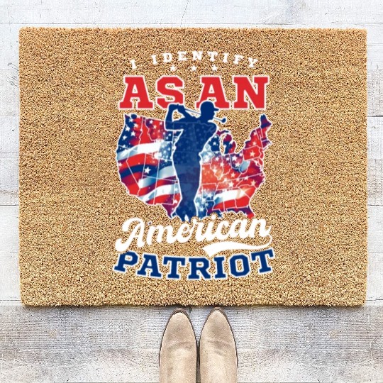 4th Of July Golf Identify As American Patriot Coir Doormats