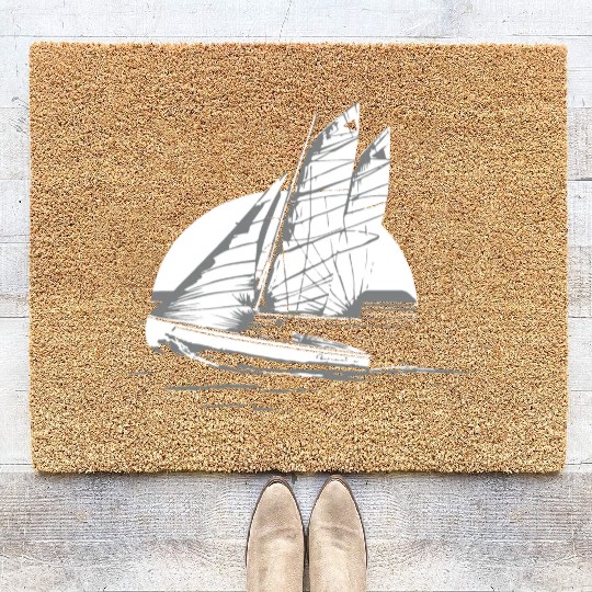 optimist sailing boat Coir Doormats