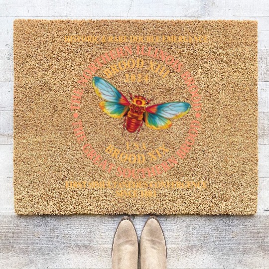 Cicada Brood XIII Brood XIX 2024 Emergence Coir Doormats