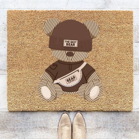 Cool Teddy Bear: Best Bear Design Coir Doormats
