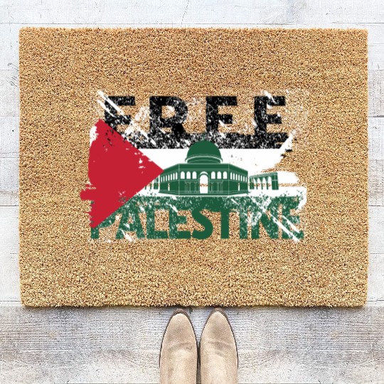 free palestine Coir Doormats