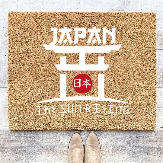 Japan The Sun Rising Coir Doormats