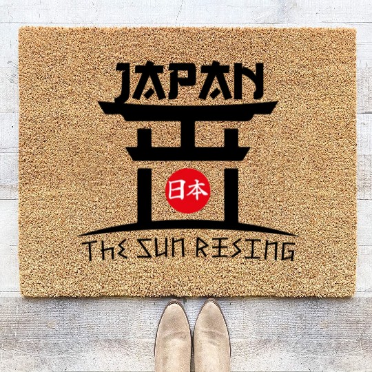 Japan The Sun Rising Coir Doormats
