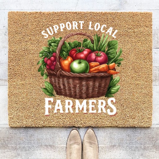 Farmers Market Farmer Agriculture Farming Food Coir Doormats