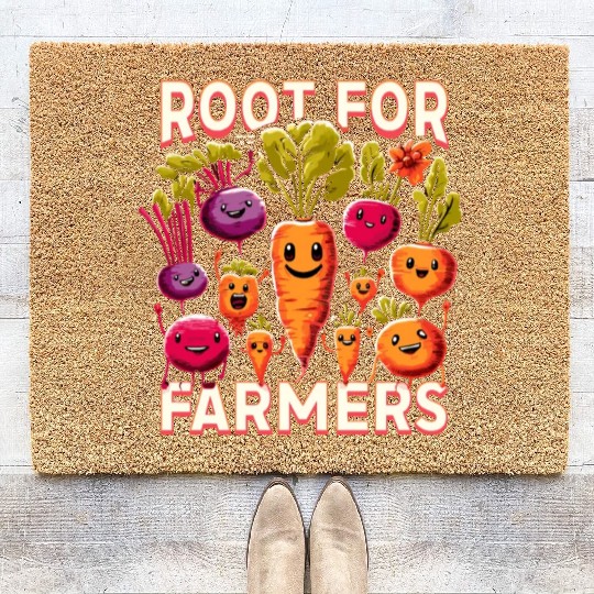 Farmers Market Farmer Agriculture Farming Food Coir Doormats
