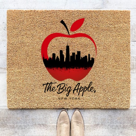 Creative Apple Innovations in New York City Coir Doormats